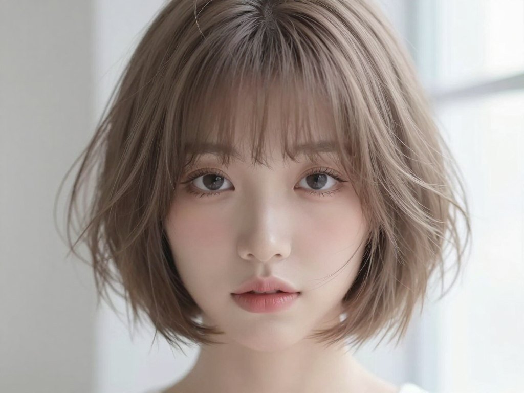 wispy delicate pixie bob for heart face shape