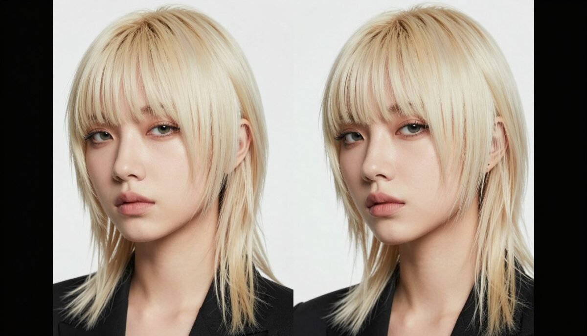 Asymmetrical medium shag with uneven layer lengths