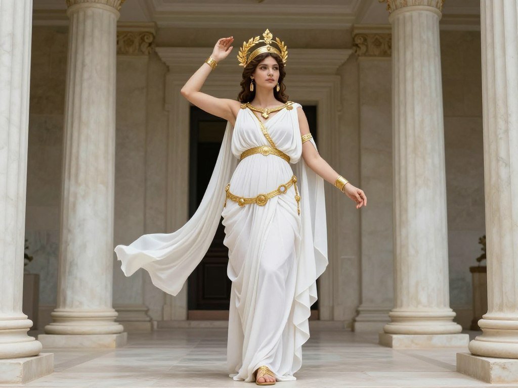 Beautiful Greek goddess costume