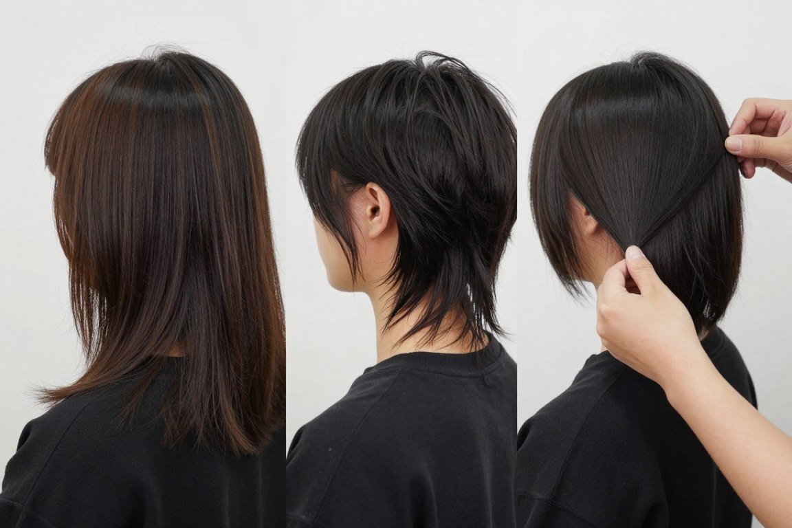 Before and after of easy-style shag with minimal effort