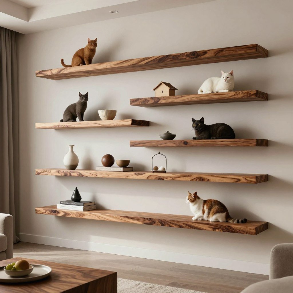 Best premium live edge cat wall system