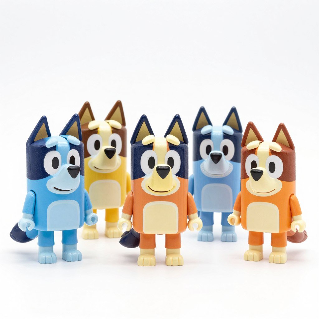 Bluey mini figure set