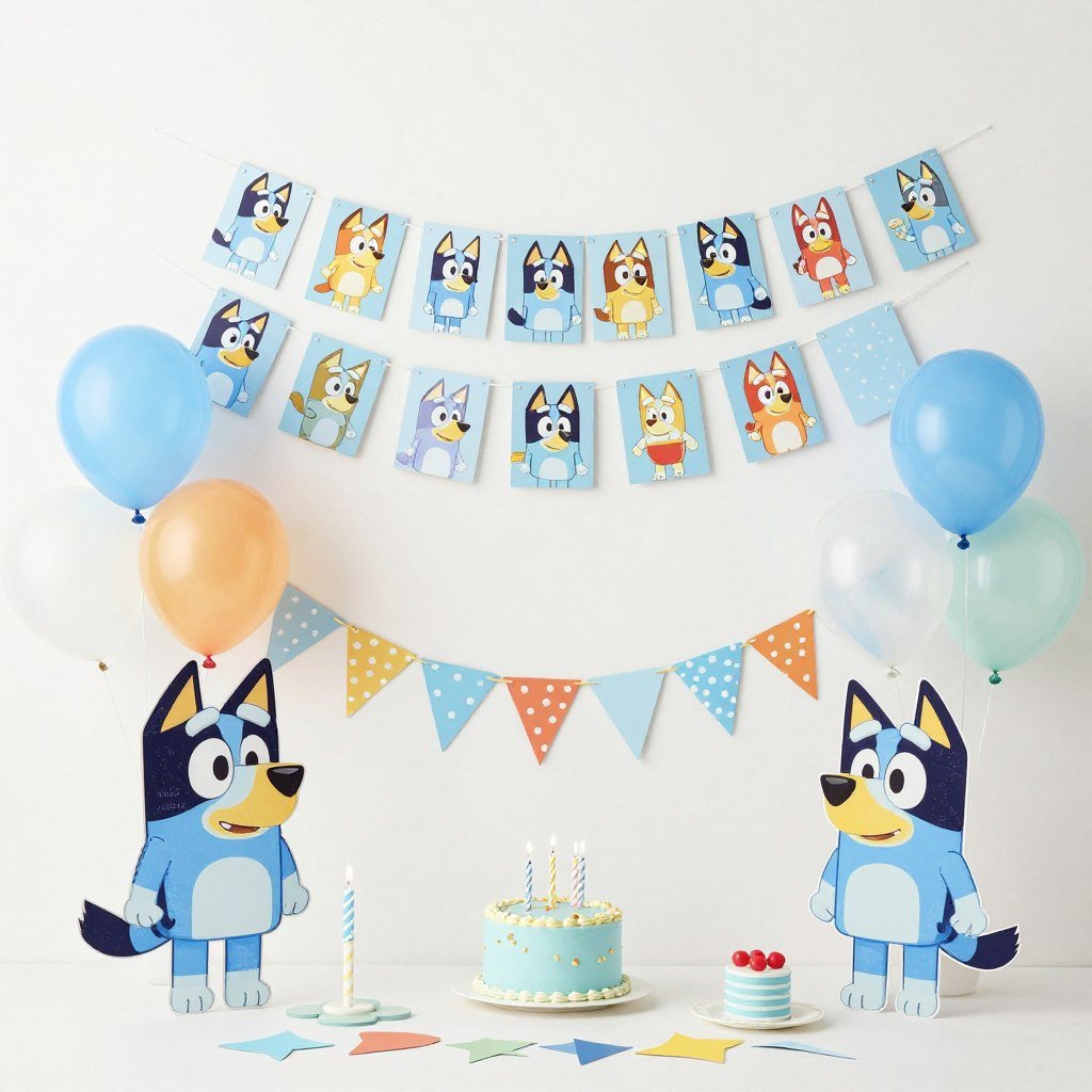 Bluey party decoration pack