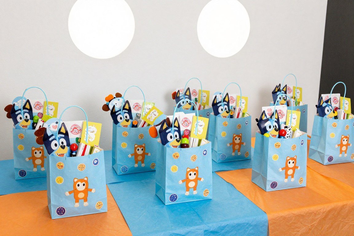 Bluey party favor bags