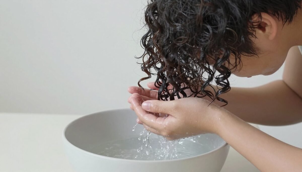 Bowl method technique for curly hair styling