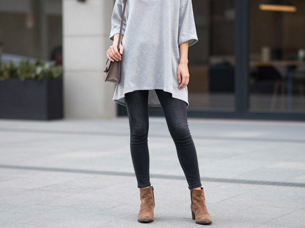 Casual weekend outfit with tunic and leggings