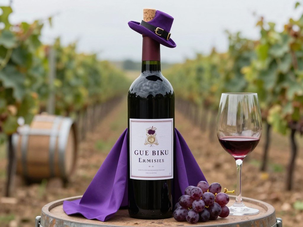 Clever wine bottle costume