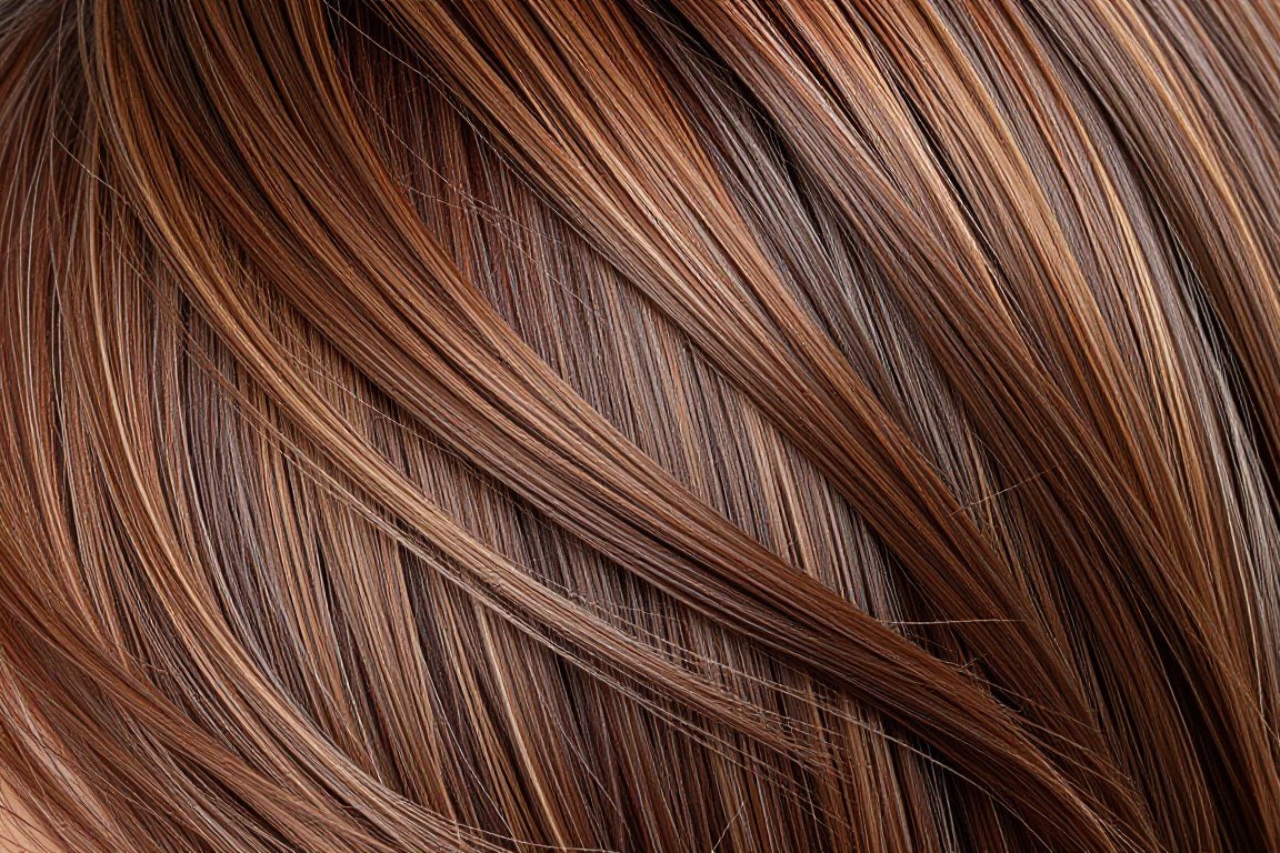 Close-up showing color dimension in shag layers