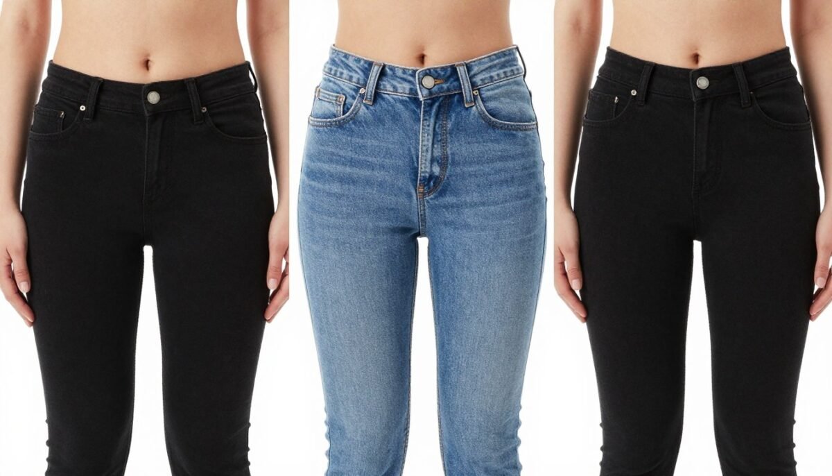 Comparison of different rise pants on body type Comparison of different rise pants on body type