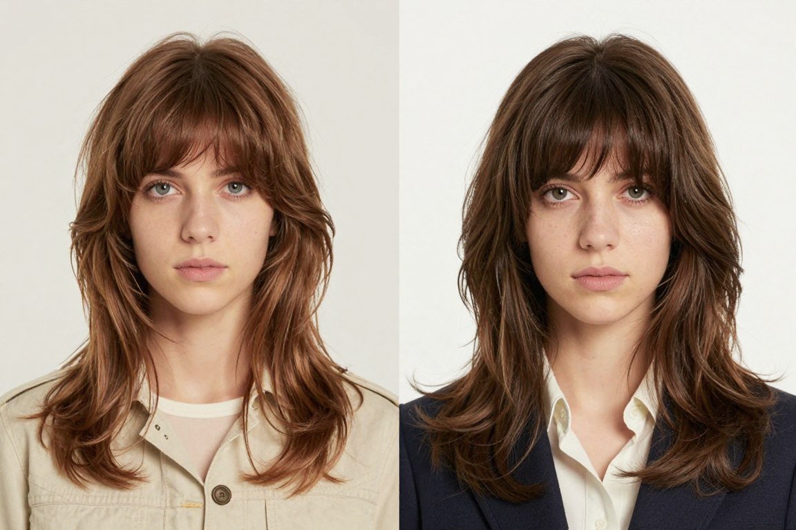 Comparison showing classic shag elements in modern interpretation