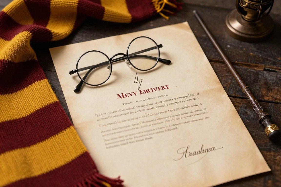 Complete Harry Potter DIY costume with glasses and scar