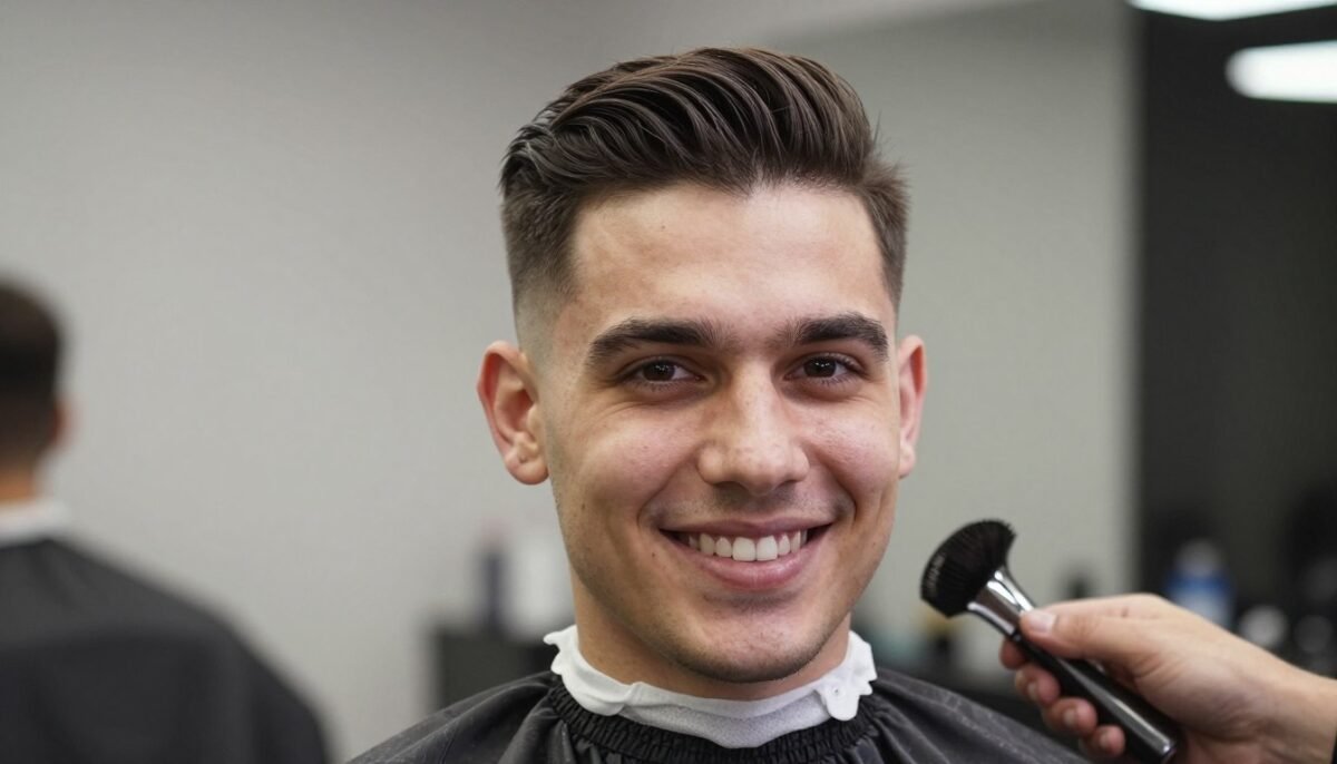 Confident man with well-styled short haircut