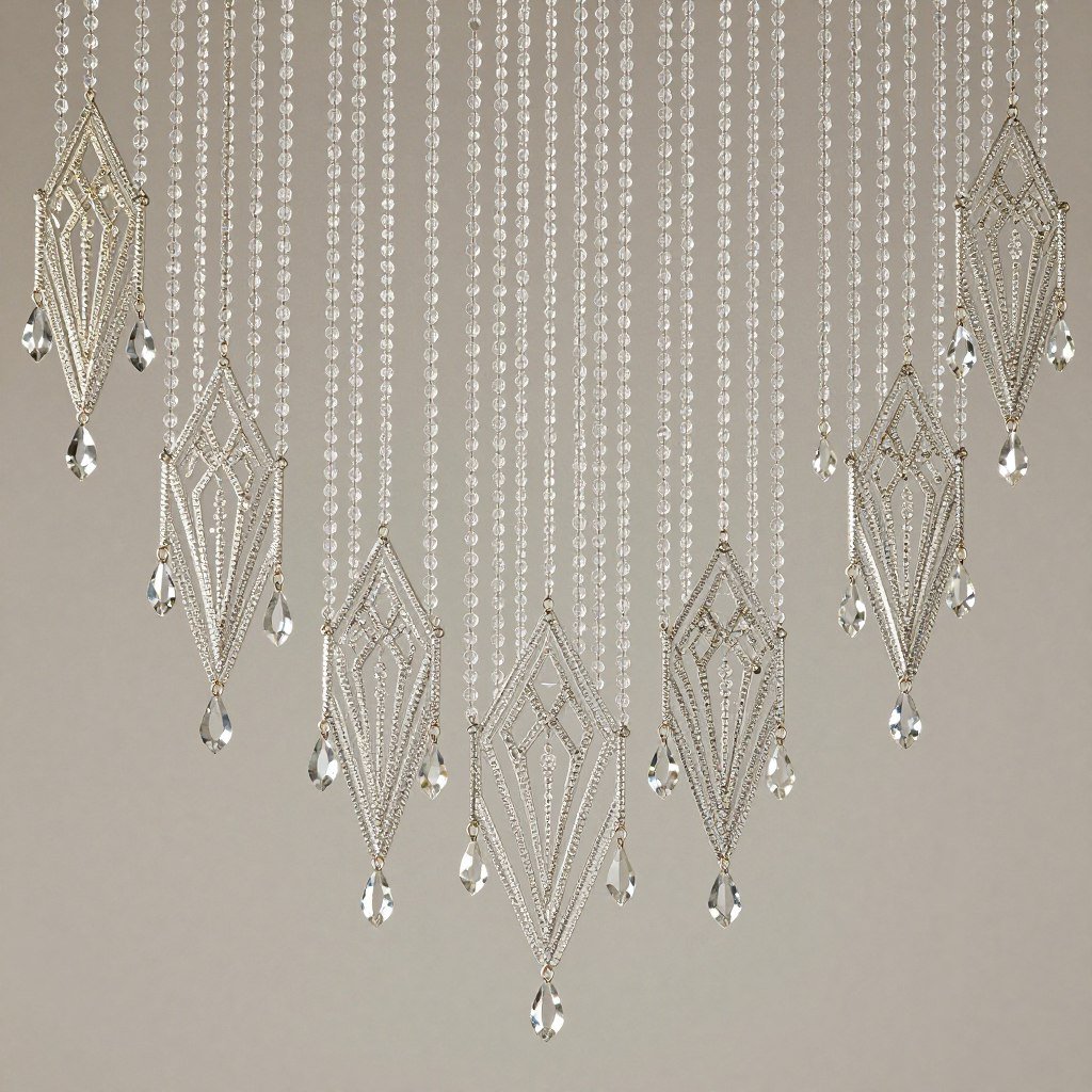 Crystal beaded wedding decorations