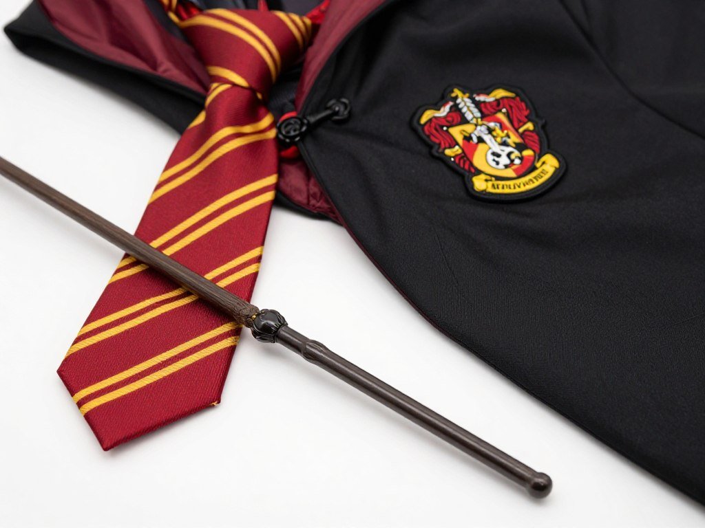 DIY Gryffindor Harry Potter costume robe with house colors