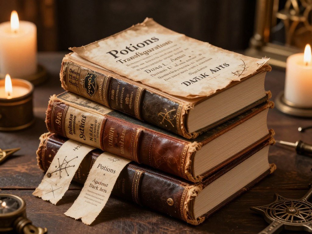 DIY Hogwarts textbook props