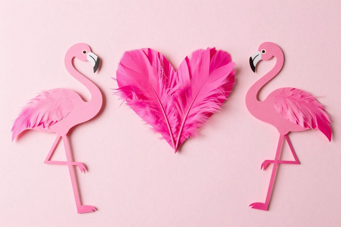 DIY paper flamingo decorations for Alice in Wonderland croquet game