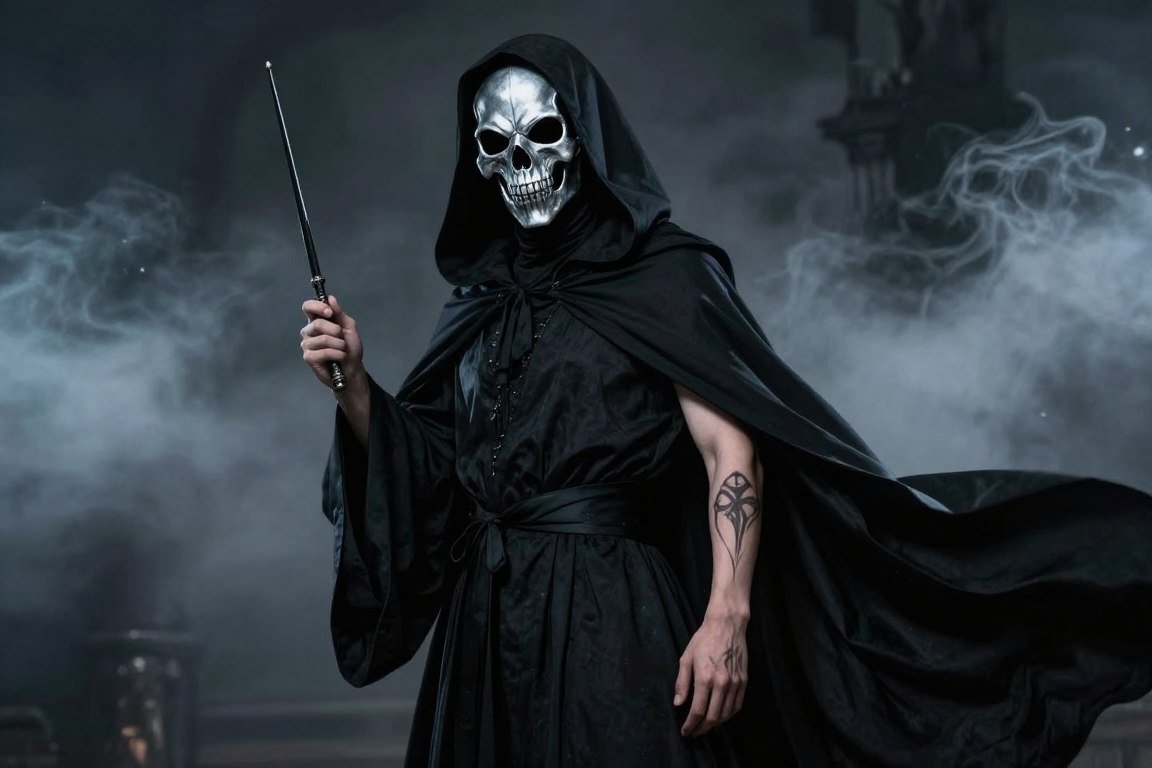 Death Eater DIY costume with mask