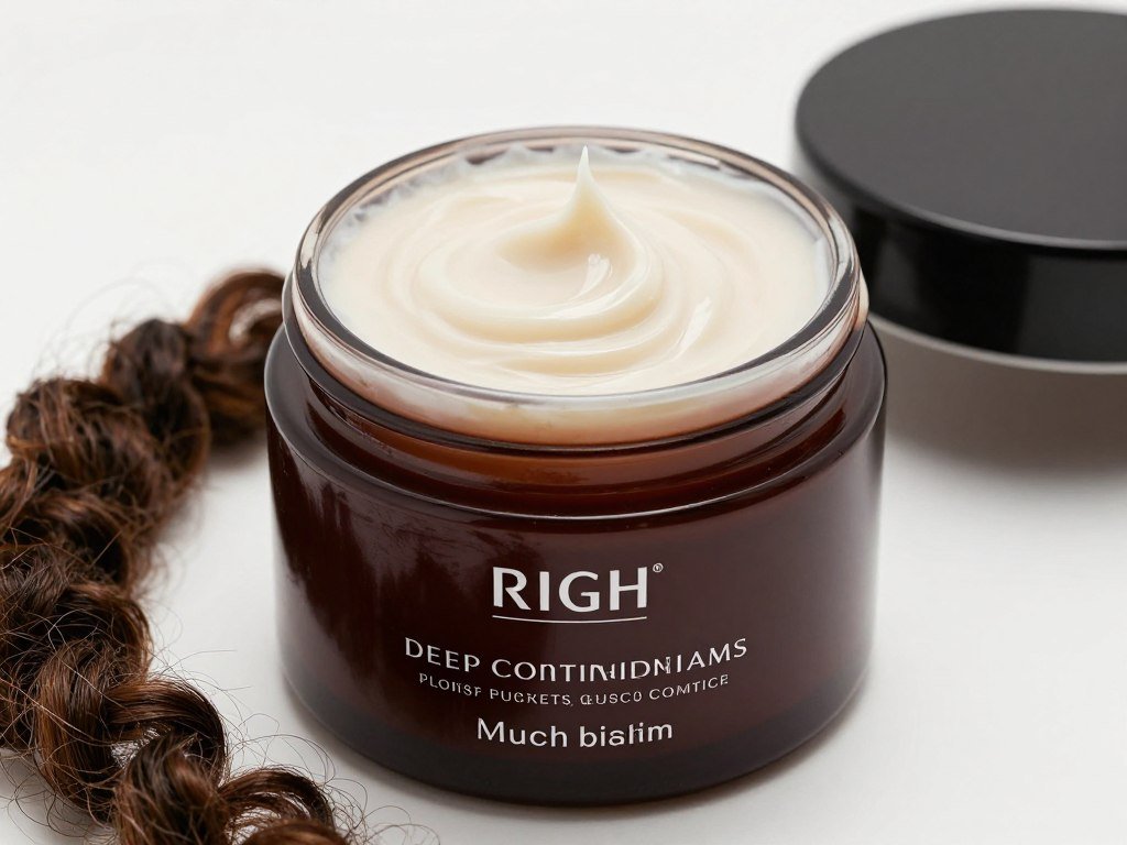 Deep conditioning hair mask jar