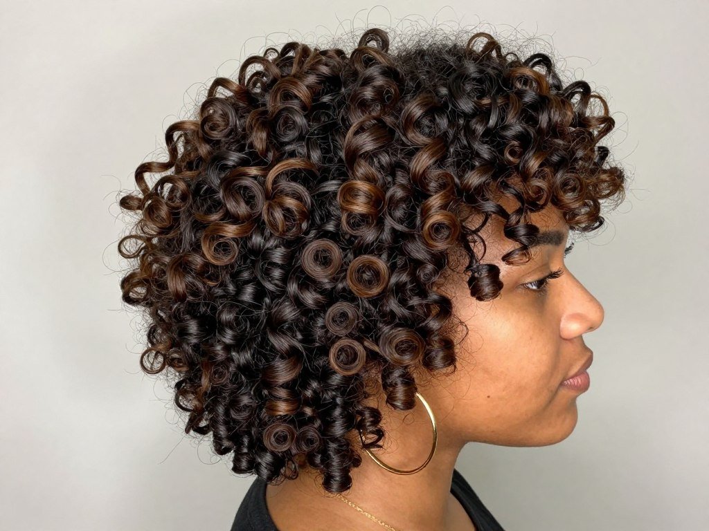 Defined natural curls wash and go prom hairstyle