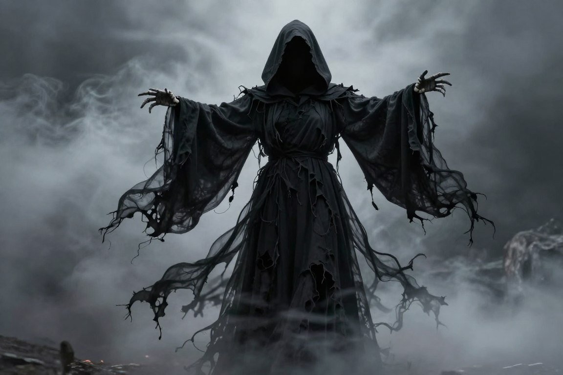 Dementor DIY costume flowing black
