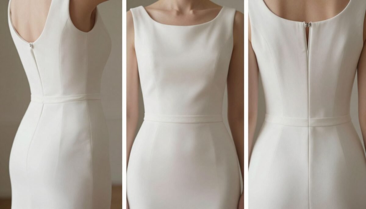 Dress details that flatter broad shoulders and large bust Dress details that flatter broad shoulders and large bust
