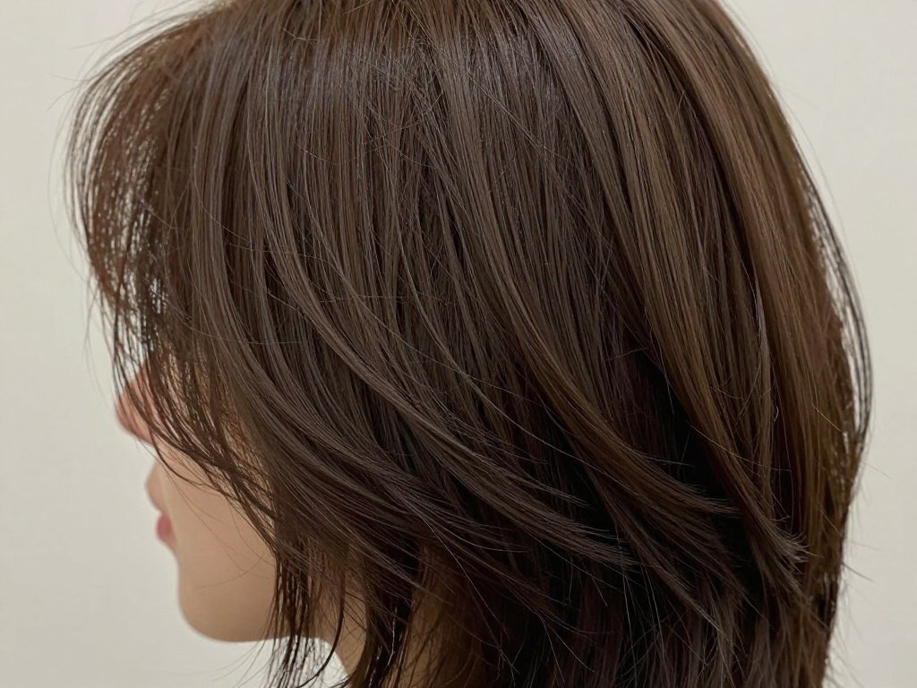 Easy-style shag showing air-dried natural texture
