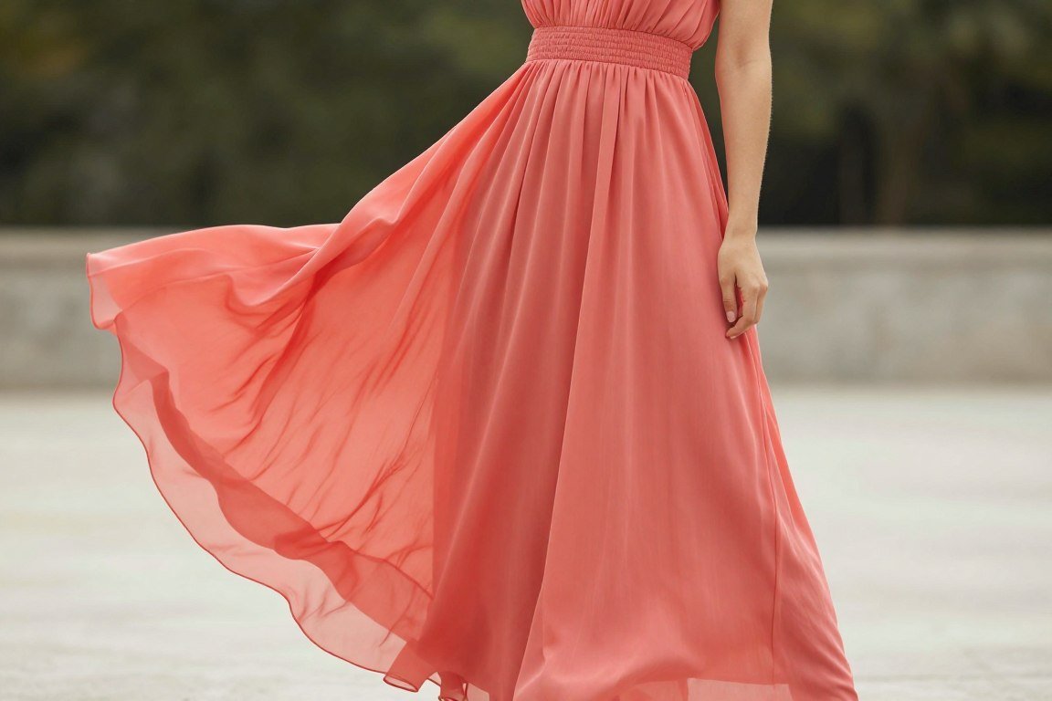 Empire waist maxi dress for fuller tummy