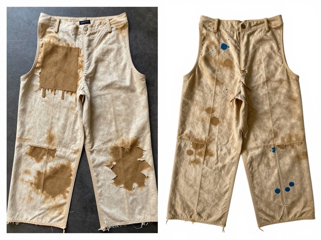 Fabric aging and distressing techniques