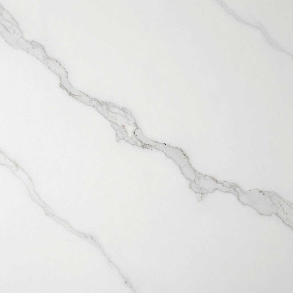Faux marble wallpaper in white and gray tones