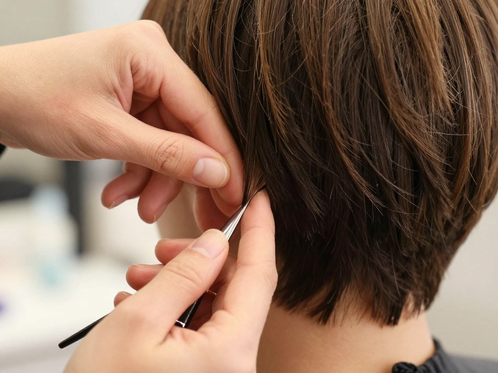 Finger-styling technique creating piece-y texture