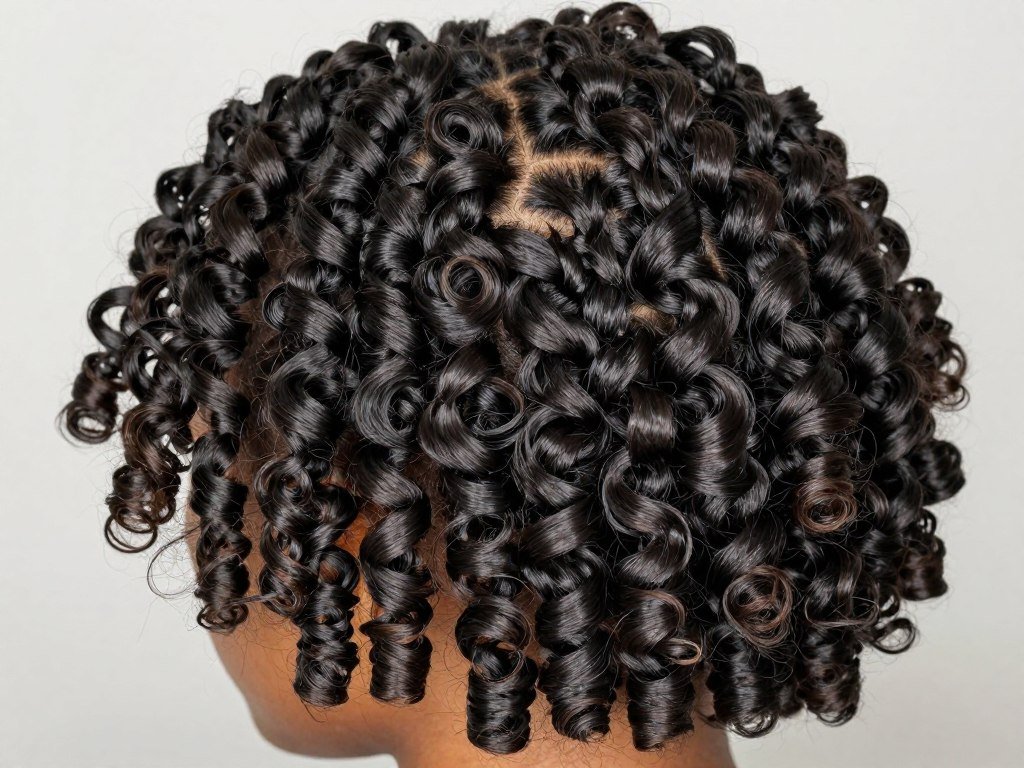 Gorgeous twist-out style on short natural hair
