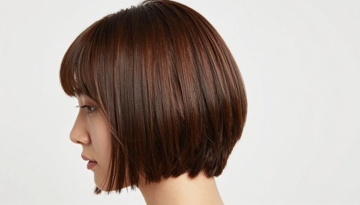 Healthy well-maintained choppy haircut showing shine and vitality