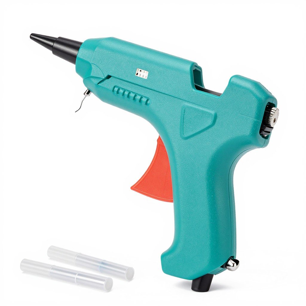 Hot glue gun with glue sticks essential for driftwood crafts