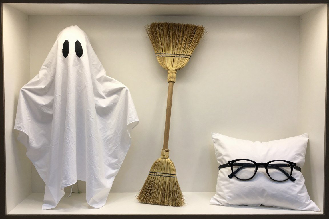 Household items transformed into Harry Potter props