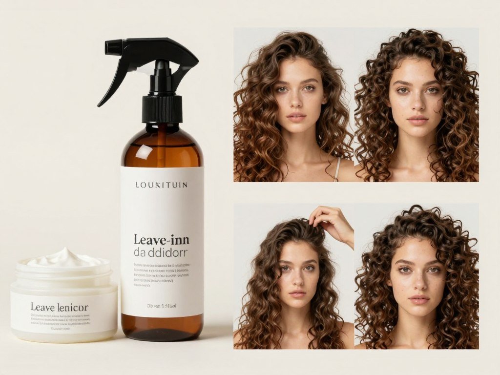 Leave-in conditioner spray bottle and cream