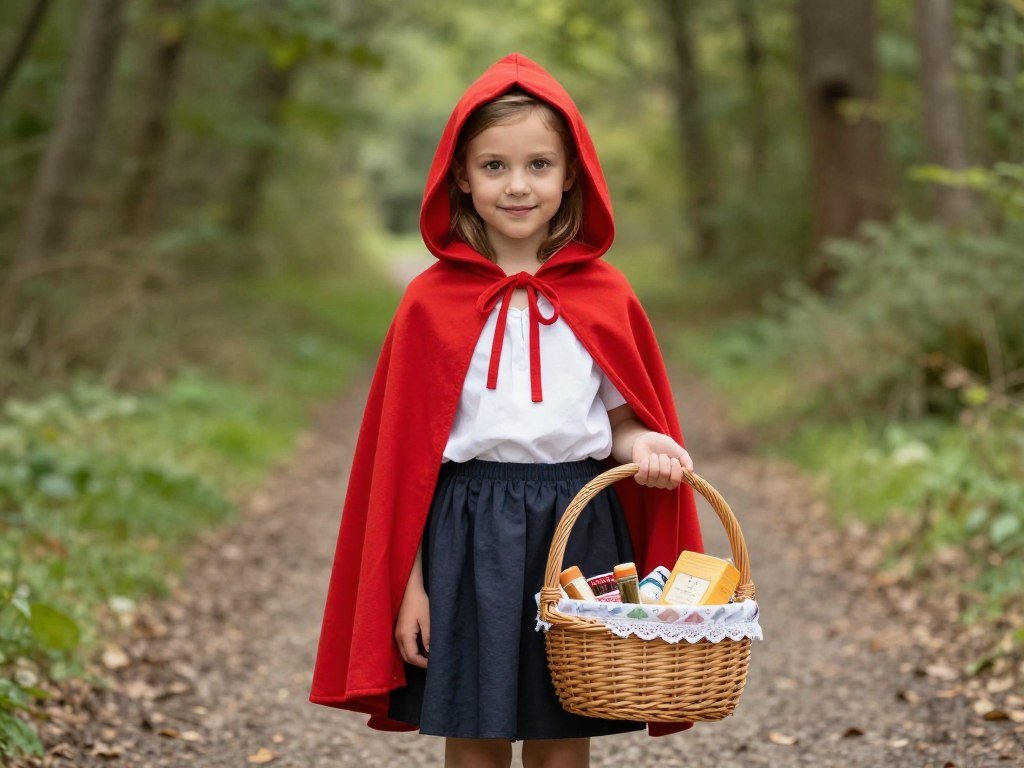 Little Red Riding Hood costume with red cape