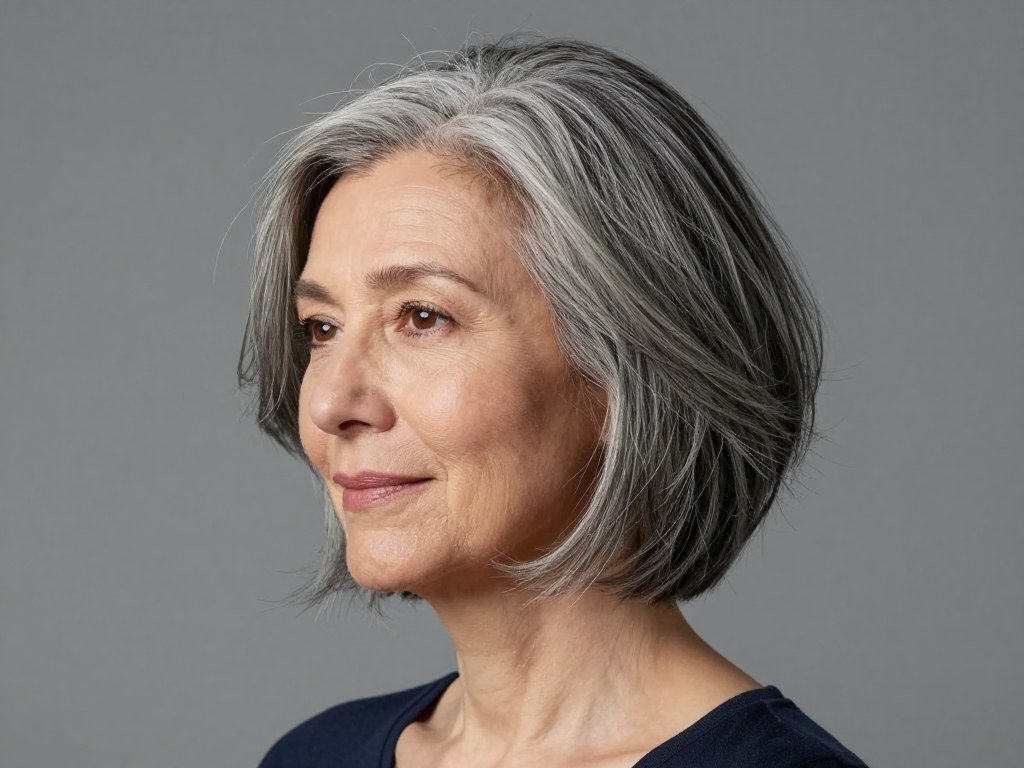 Low-maintenance easy bob for busy women over 60