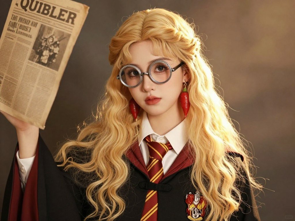 Luna Lovegood DIY costume with spectrespecs