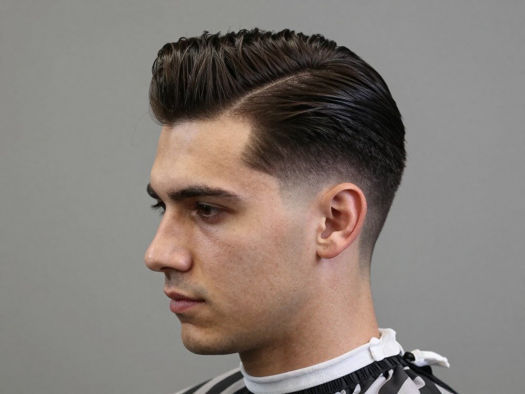 Man with classic side part showing clean defined part line