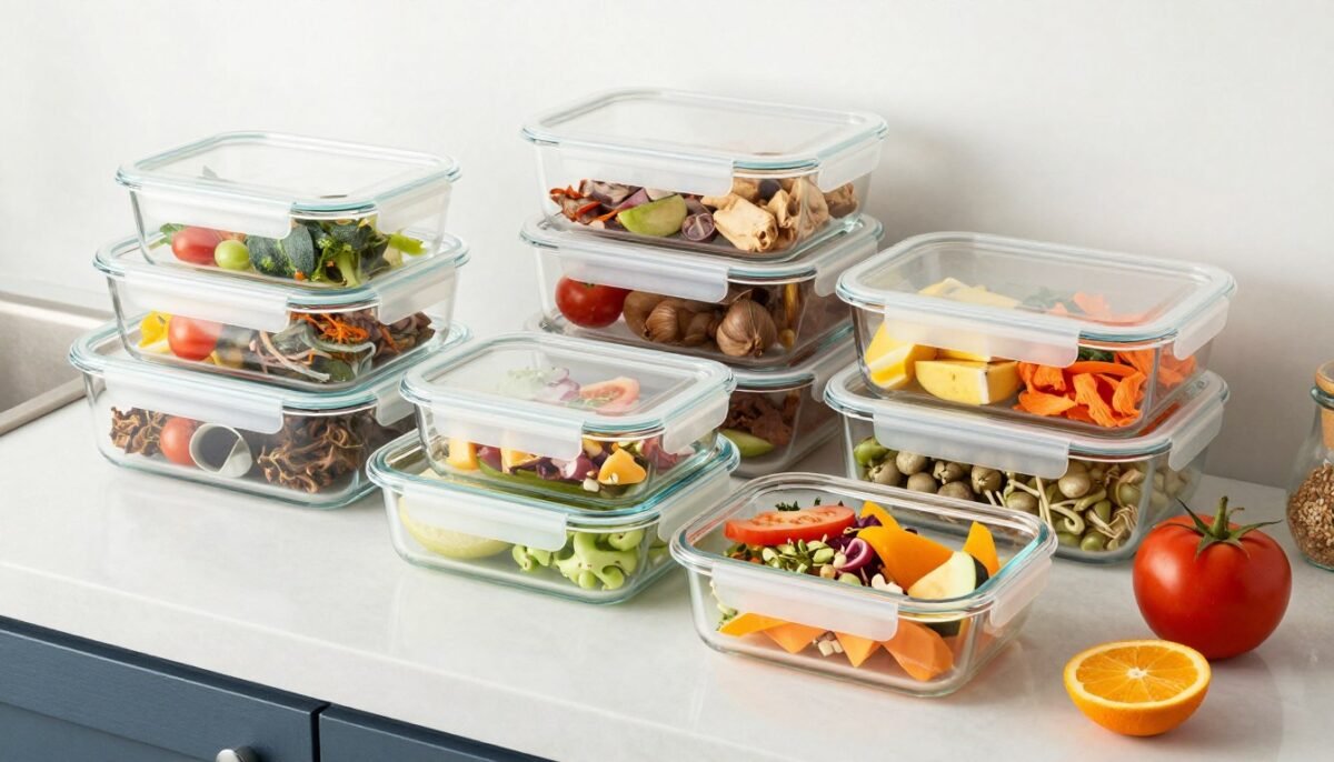 Meal prep containers filled with various air fryer ninja recipes for the week Meal prep containers filled with various air fryer ninja recipes for the week