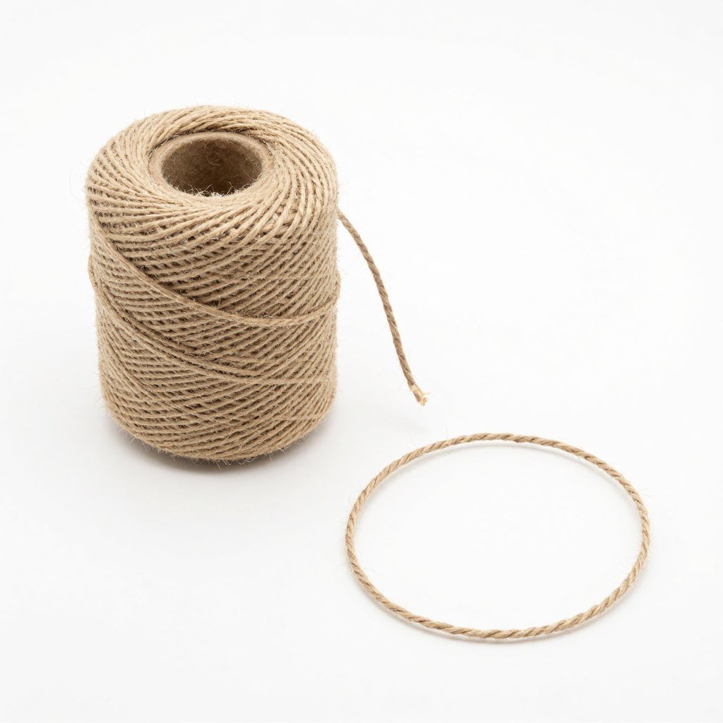 Natural jute twine for hanging driftwood crafts
