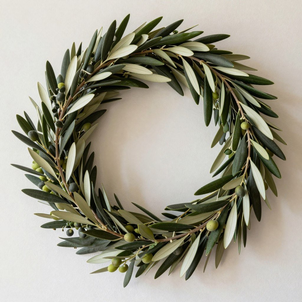 Olive branch wedding garland