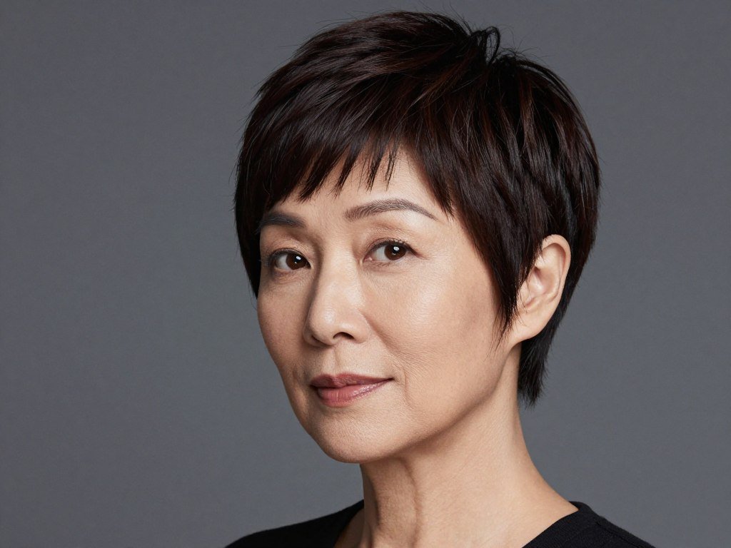 One-length pixie cut for easy styling