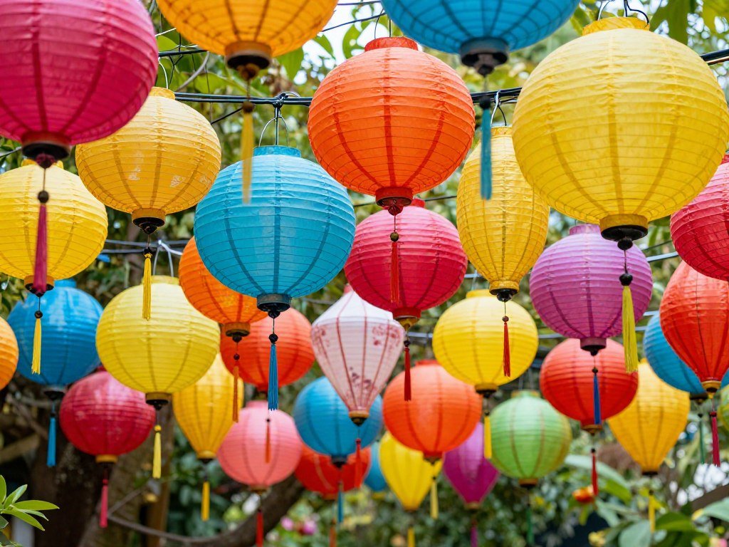 Paper lantern wedding decorations