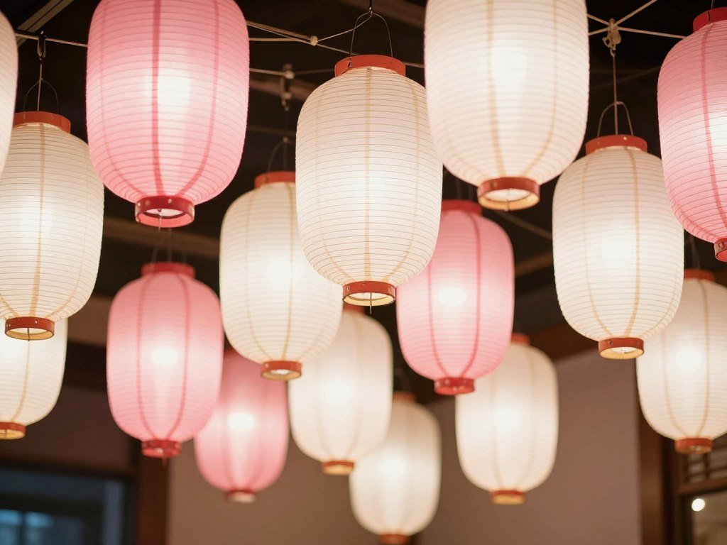 Paper lanterns wedding decoration