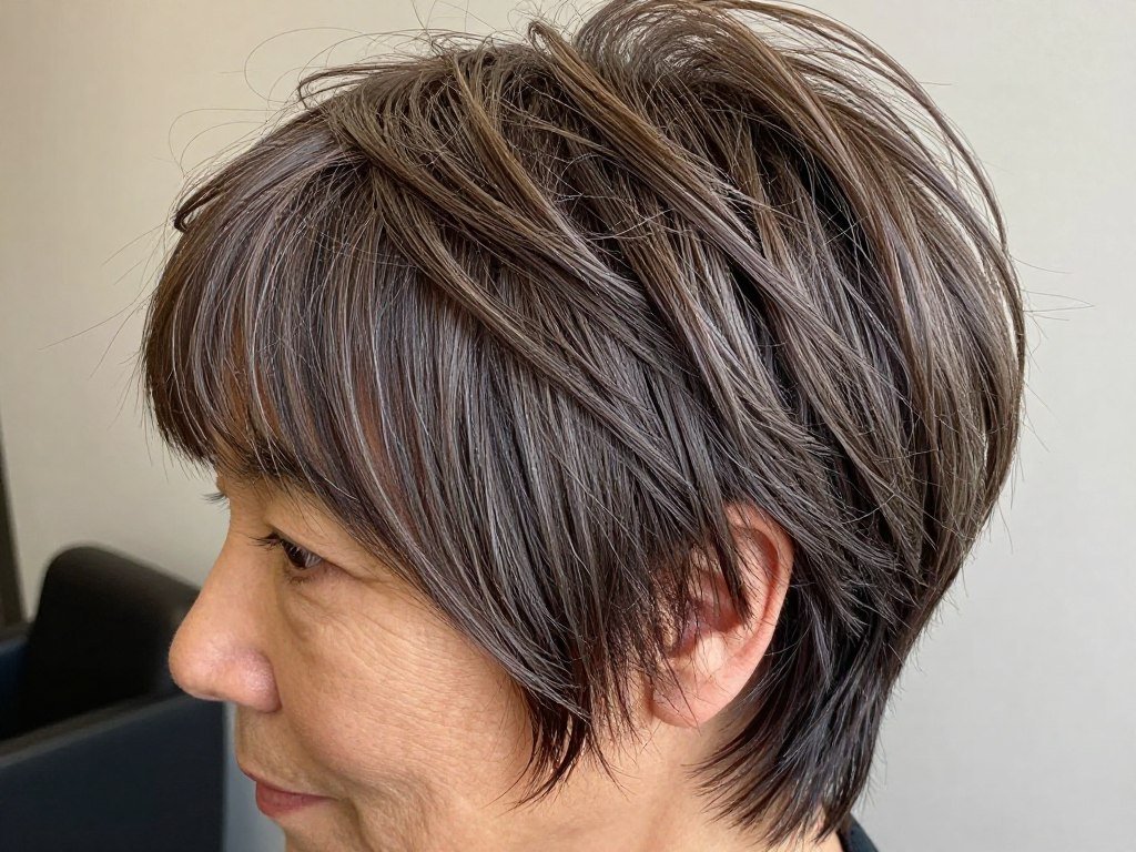 Pixie cut for fine hair with volume