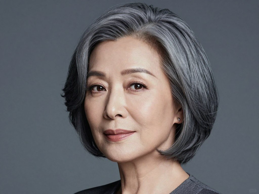 Polished bob with subtle layers for women over 60