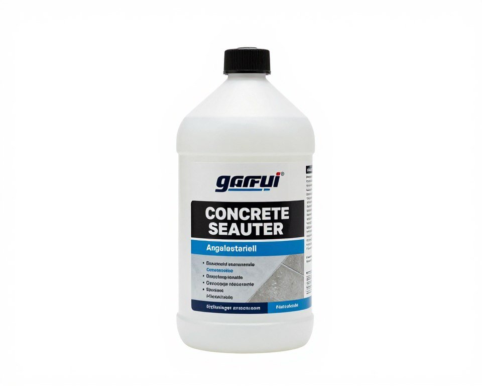 Premium concrete sealer bottle for outdoor bird bath protection
