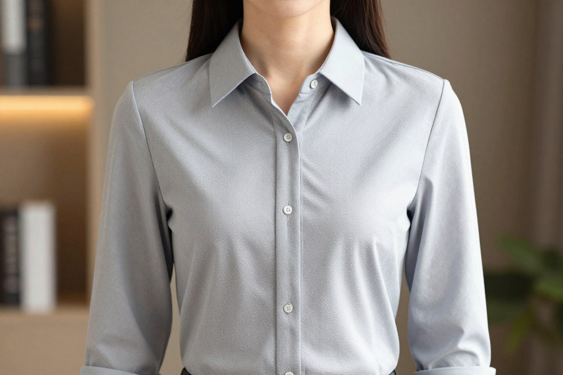 Professional blouse with subtle detail