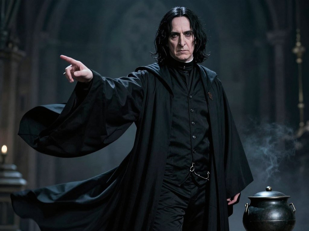 Professor Snape all-black DIY costume